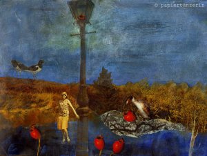 Papiertanz alte schwarz-weiß Fotos030